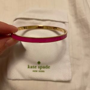 NWT KATE SPADE pink enamel bangle bracelet $32